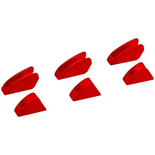KNIPEX Schonbacken 86 09 180 V01 | für Zangenschlüssel 86 XX 180 ab 2019 | 3 Paar Kunststoff | weiche Greifflächen | rot