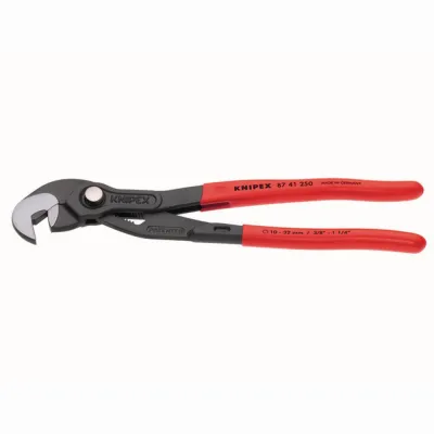 KNIPEX Schraubzange 87 41 250 | 250 mm | für Muttern & Schrauben 10-32 mm | selbstklemmend | Chrom-Vanadium-Stahl | grau