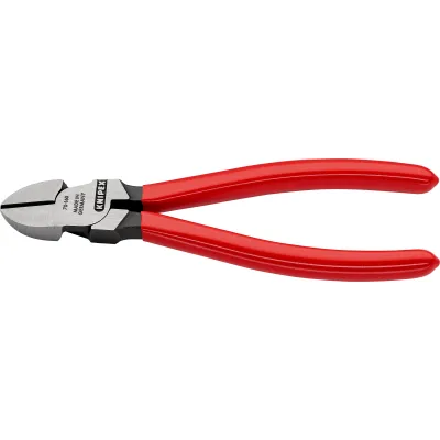 Knipex Seitenschneider 70 01 160 | 160mm | für harten und weichen Draht | schlanke Kopfform | rot