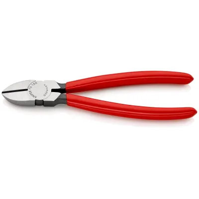 KNIPEX Seitenschneider 70 01 180 | 180mm | Präzisionsschneiden für Draht | schlanke Kopfform | Kunststoffgriff