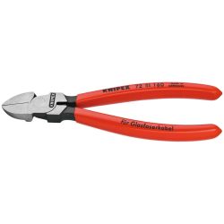 Knipex Seitenschneider pol. plast. 160mm für LWL-Kabel
