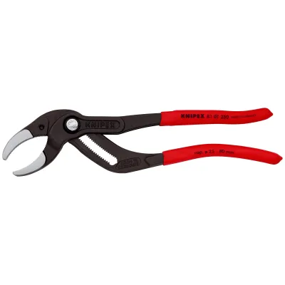 KNIPEX Siphon- und Connectorenzange 81 01 250 | Rohr-Greifzange SpeedGrip | 250 mm | Spannweite 25–80 mm