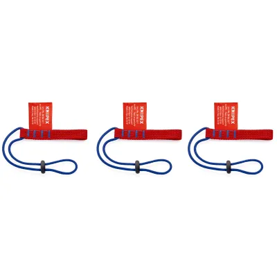 KNIPEX Adapterschlaufe 00 50 02 T BK | Werkzeug-Sicherungssystem 3 Stück | max. 1,5 kg | für Zangen mit Öse | Schwarz