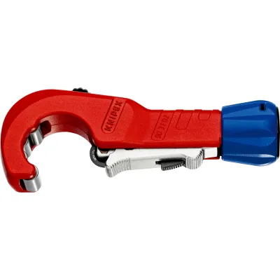 KNIPEX Rohrabschneider TubiX 90 31 02 BK | Ø 6–35 mm | QuickLock | Kugellagerstahl | Entgrater | Metallgehäuse