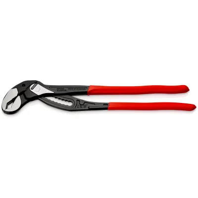 Knipex Wasserpumpenzange 88 01 400 Alligator XL | 400 mm | Greifkapazität bis 3,5" | Chrom-Vanadium-Stahl | rot