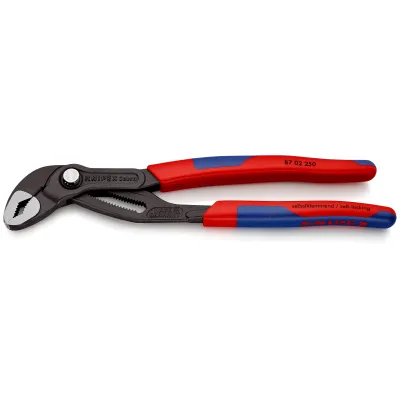 KNIPEX Wasserpumpenzange Cobra 87 02 250 | 250 mm | Feinverstellung | 2K-Griff | selbstklemmend