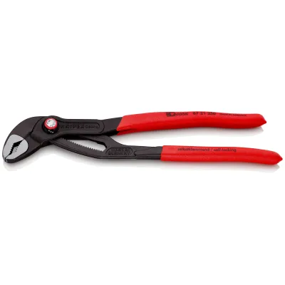 KNIPEX Wasserpumpenzange 87 21 250 Cobra QuickSet | 250 mm | Schnelleinstellung | bis 50 mm | rutschhemmend