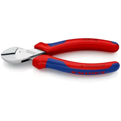 KNIPEX Seitenschneider 73 05 160 X-Cut Kompakt | 160 mm | hohe Schneidleistung | für Draht & Kabel | Chrom-Vanadium