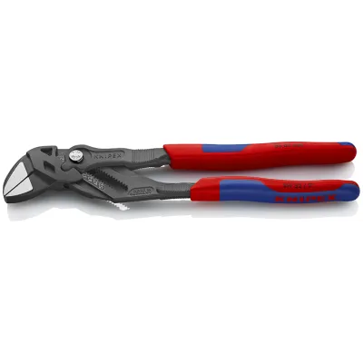 KNIPEX Zangenschlüssel 86 02 250 | 250 mm | bis 52 mm Schlüsselweite | glatte Backen | 2K-Griff