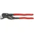 Bild: KNIPEX Zangenschlüssel 86 01 300 | 300 mm | bis 68 mm Schlüsselweite | glatte Backen | Kunststoffgriff Rot
