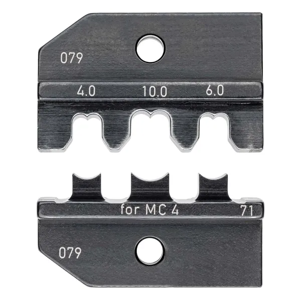 KNIPEX Crimpeinsatz 97 49 71 | für MC4 Solar-Steckverbinder | 4-10 mm² | auswechselbar | Multi-Contact | 1 Einsatz