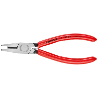 KNIPEX Crimpzange 97 50 01 | für Scotchlok-Verbinder | 155 mm | Verpressen ohne Abisolieren | Rot