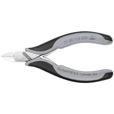 KNIPEXWerk Elektronik-Seitenschneider ESD, 115 77 32 115 ESD