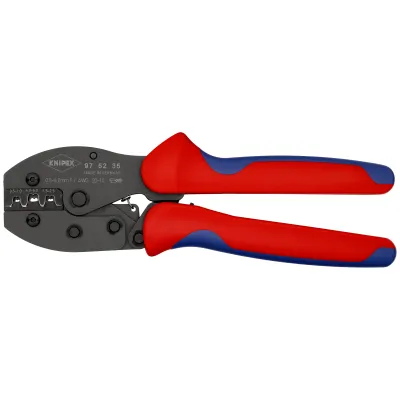 KNIPEX Crimpzange 97 52 35 PreciForce | 0,5–6 mm² | unisolierte Steckverbinder | 220 mm | Wechsel-Einsätze