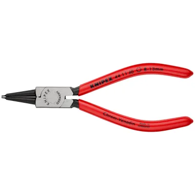 KNIPEX Sicherungsringzange gerade 44 11 J0 | 8-13mm Bohrung | 140mm Länge | Chrom-Vanadium-Stahl | poliert | rutschfest