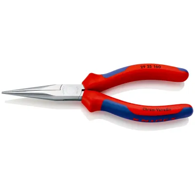 KNIPEX Telefonzange 29 25 160 | 160 mm | verchromt | schlanke Spitzen | Kunststoffgriff | Kreuzverzahnung