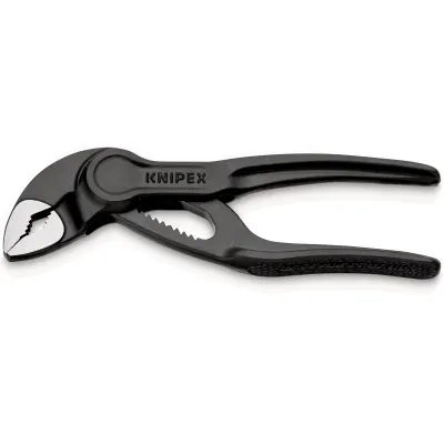 KNIPEX Wasserpumpenzange Cobra XS 87 00 100 | 100 mm | Mini-Zange | 28 mm Greifkapazität | selbstklemmend