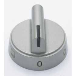 Knopf für Amica Ofen 9070458 Silber Drehknopf