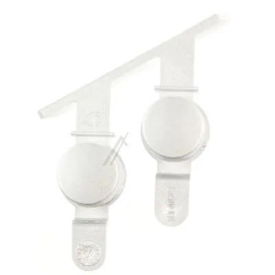 Knopf für Waschmaschine Whirlpool 481010410636 rechte Taste, silber