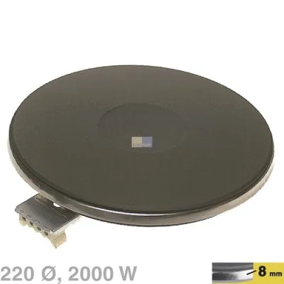 Kochplatte 220mmØ 2000W 400V EGO 18.22453.001 01222453025