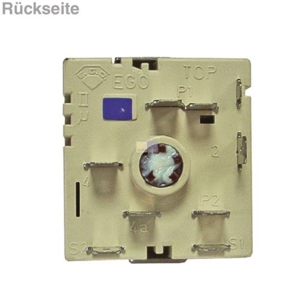Interrupteur De Plaque De Cuisson Compatible EGO 49.27215.520 - Marque LUTH, Neuve, Pour Plusieurs Marques De Cuisinières