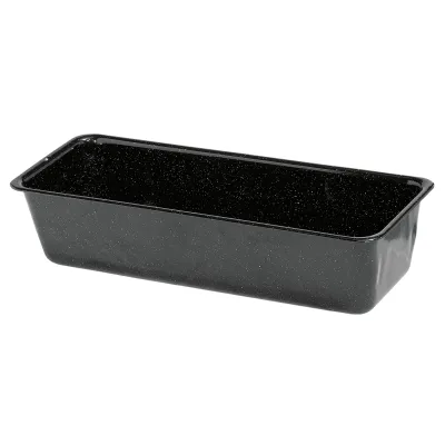 Riess Königskuchenform 0642-022 | Kastenform 25x10 cm | Emaille schwarz | Induktion | schnittfest | energiesparend