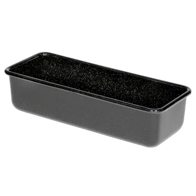 Riess Königskuchenform 0638-022 | Backform 30x10 cm | Emaille | Schwarz | Brot & Kuchen | Induktion | Spülmaschinenfest