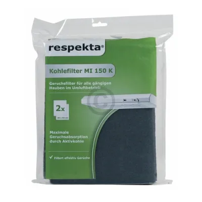 Kohlefiltermatte MI 150 KN (2 Stück)