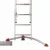 Bild: Hailo Kombileiter 9312-507 S100 ProfiLOT | Aluminium 3x12 Sprossen | LOT-System | 8,15 m | 150 kg | Silber