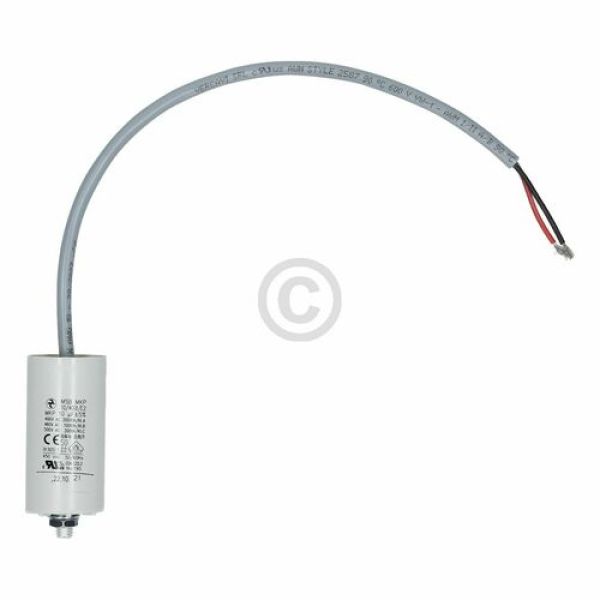 DL-pro Condensatore 10µF 450V CBB60 Con Attacchi A Linguetta E Vite M8 - Universale Per Elettrodomestici (Whirlpool, Bosch, Indesit, Ecc.) 35x65 Mm