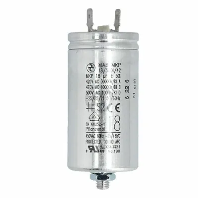 Kondensator 18µF 420V HYDRA MAB-MKP 18/50011/42 UL mit Steckfahnen und
