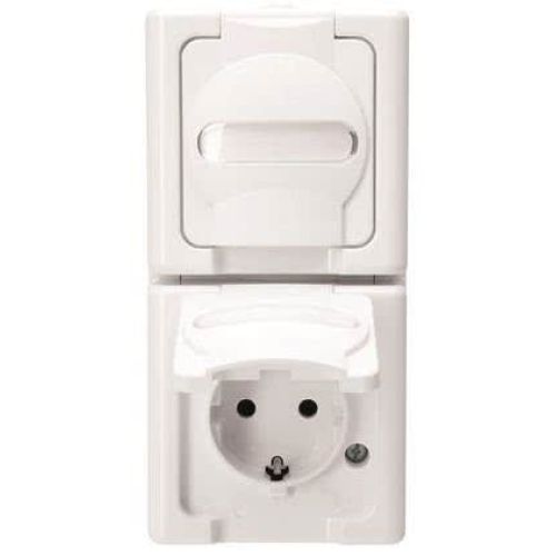 Bild: Kopp 131402009 IP44 Steckdose 2f arkws mt PROFESSIONAL AP