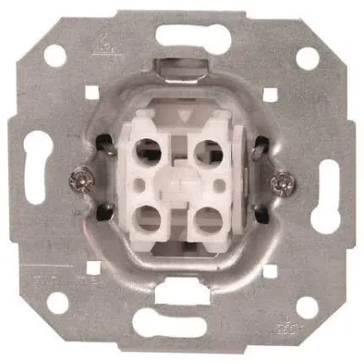 Kopp Doppeltaster Unterputz 503800002 | 2x Schließer | Serientaster Sockel | IP20 | Edelstahl | Aluminium