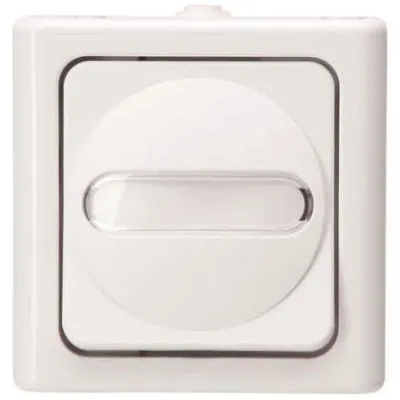 Kopp Wechselschalter 560602007 | Aufputz | IP44 Feuchtraum | beleuchtet | 10AX 250V | Thermoplast | arktisweiß