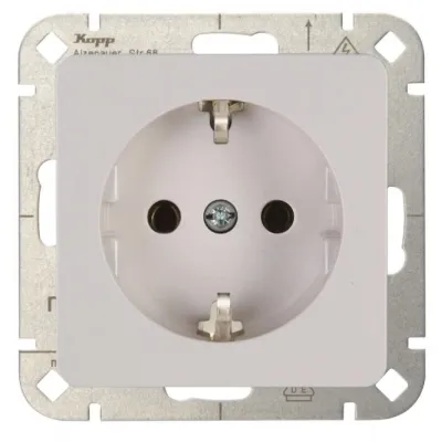 KOPP 914813003 Steckdose 1f arkws glz UP Schutzkontakt IP20 Zentralplatte