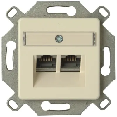 KOPP 920100004 UP Einsatz CAT6 2x8 geschirmt