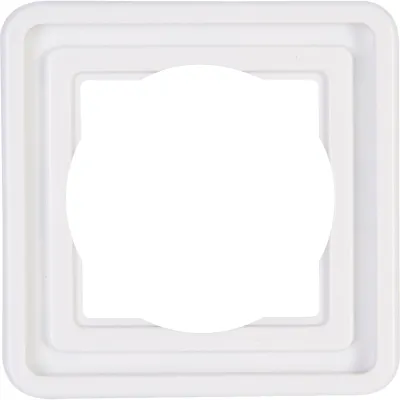Kopp Abdeckrahmen 1-fach 302302071 | Unterputz | IP44 | Kunststoff Thermoplast | arktisweiß RAL 9016 | glänzend