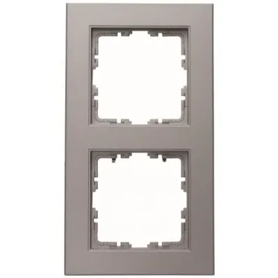 Kopp Abdeckrahmen 2f.HK07 402647007 stahlfarben