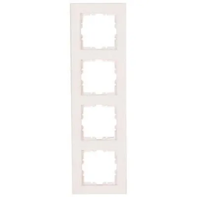 Kopp Abdeckrahmen 4fach HK07 402829001 reinweiß IP20 Kopp Abdeckrahmen 4fach HK0