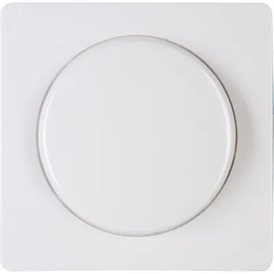 Kopp Dimmer-Abdeckung HK05 333702006 | Drehknopf für Druck-Wechseldimmer | arktisweiß glänzend | Kunststoff | IP20