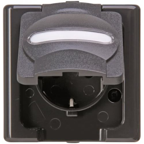 Bild: Kopp APWG Blue Electric 1033.1500.7 Schutzkontakt-Steckdose anthrazit