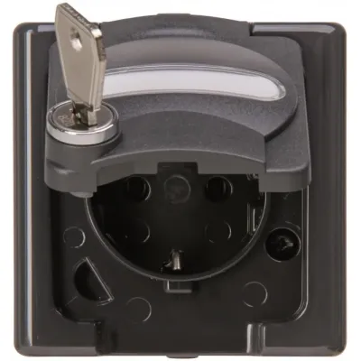 Kopp APWG Blue Electric 1034.1500.0 SCHUKO-Steckdose m. Schl. anthrazit