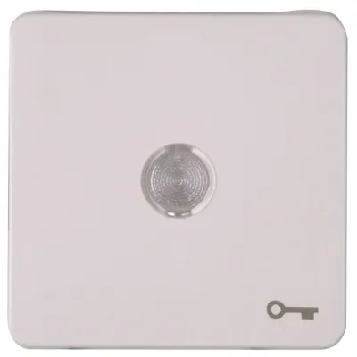 Kopp HK02-Flächenwippe m.Linse 330113003 u.Symbol "Schlüssel" arktisweiß