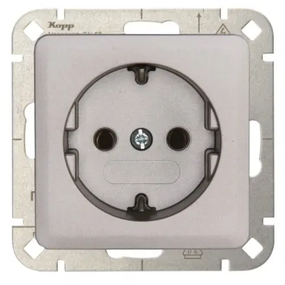 Kopp HK02 Schutzkontakt 914820007 Steckdose stahl