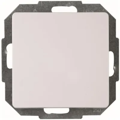 Kopp Blindabdeckung HK05 334302005 | Zentralplatte für Schalter/Taster | Thermoplast glänzend | arktisweiß | IP20