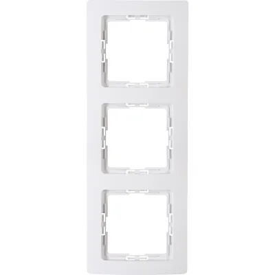 Kopp Abdeckrahmen 3-fach 308602007 | HK05 Schalterprogramm | Kunststoff Thermoplast | glänzend | arktisweiß | IP20