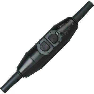 KOPP Schnurschalter PRCD-S 196300018 | FI-Schutzschalter 3-polig | 16A | 230V | Fehlerstrom 10mA | IP55 | mobil