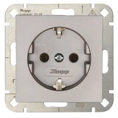 Kopp Steckdose o.BS 949347009 HK07stahlfarben