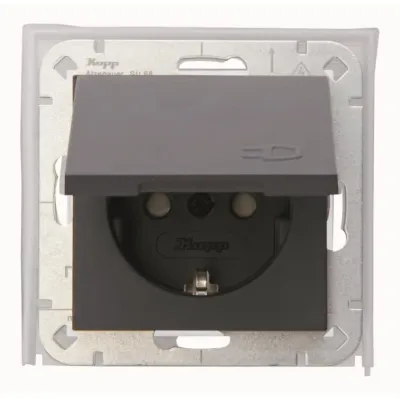 Kopp UP-FR 954015008 Steckd.HK07.1f.anthraz