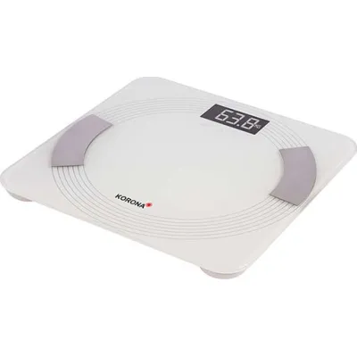 Korona Diagnosewaage 73510 DEBBY | Körperfettwaage digital | BMI-Funktion | 180 kg | 100 g Einteilung | weiß